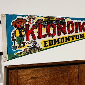 Vintage Edmonton, Alberta Klondike Days Felt Pennant